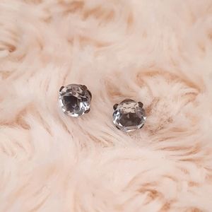 Cubic Zirconia 14k Gold Stud Earrings